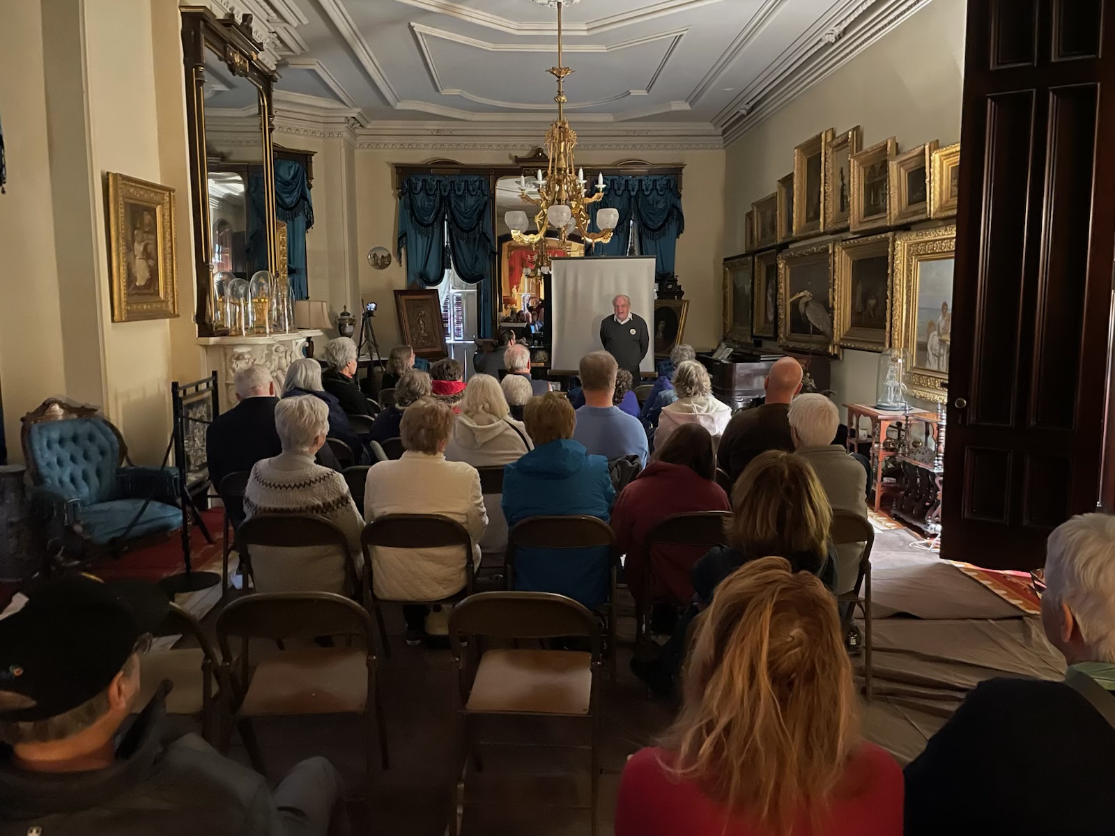 Attendees of the Medal of Honor Day 2025 event watch on as speakers are introduced.